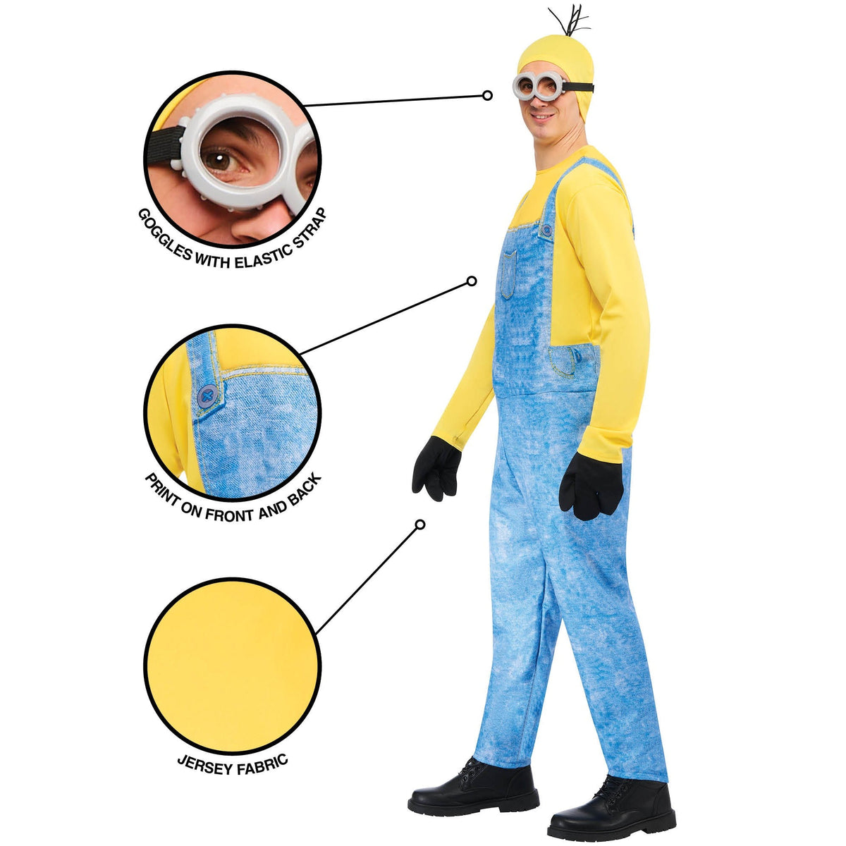 Men's Despicable Me Minion Kevin Costume, view 3
