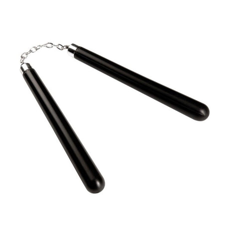 Ninja Nunchaku Prop — A pair of 30cm plastic batons joined by a short cord, made up as ninja nunchaku.
