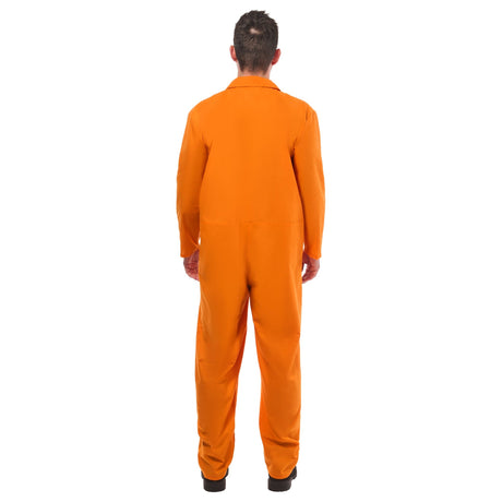 Orange Convict Boiler Suit – detail view