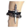 Pirate Dagger Garter, Black Lace