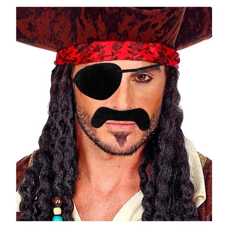 Pirate Moustache and Eye Patch Set — view 2