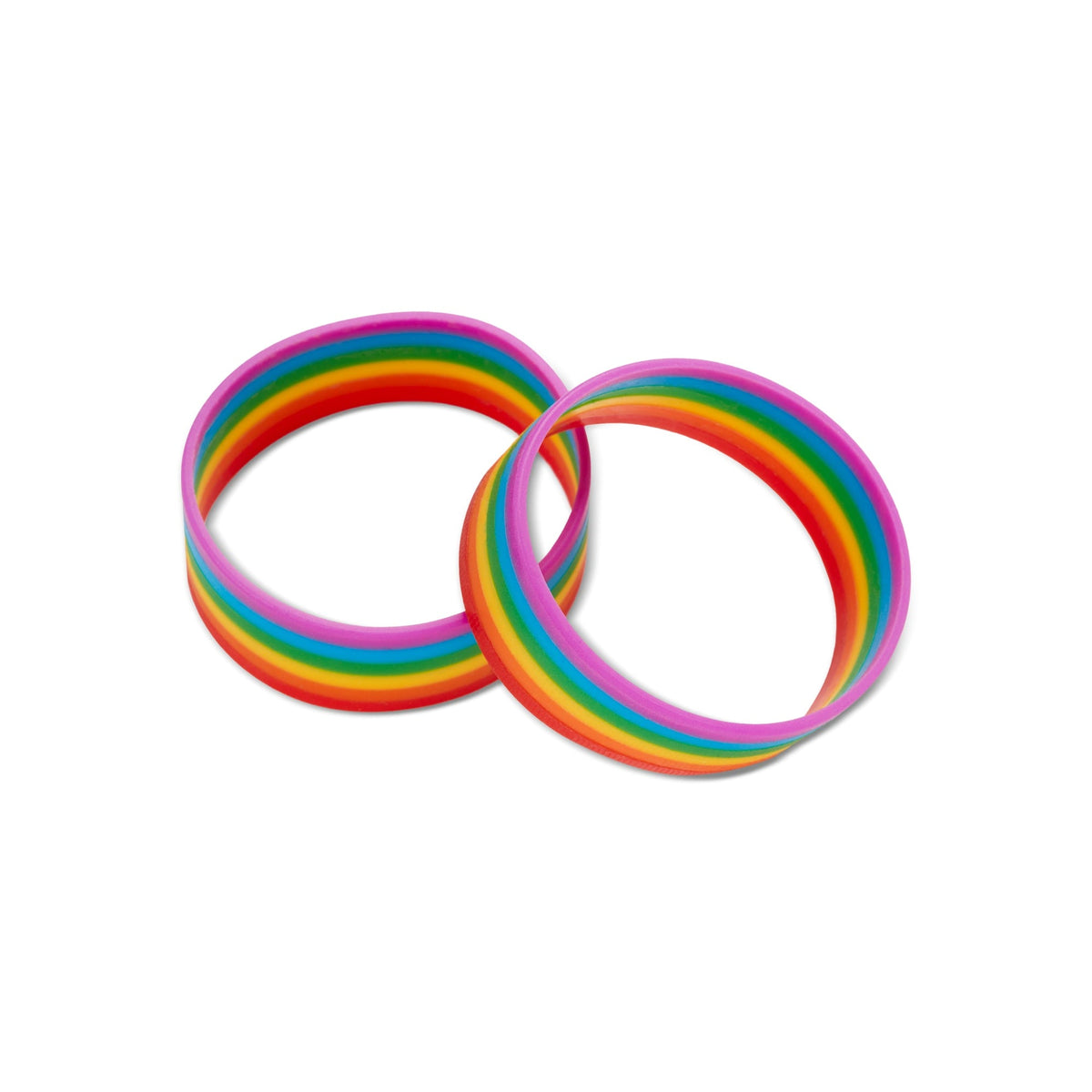 Pride Rainbow Wristbands, Pack of 2 – detail view