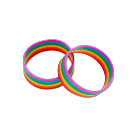 Pride Rainbow Wristbands, Pack of 2 – detail view