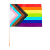 Progressive Pride Rainbow Flag, 48cm x 60cm – detail view