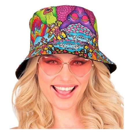 Psychedelic Print Bucket Hat — view 4
