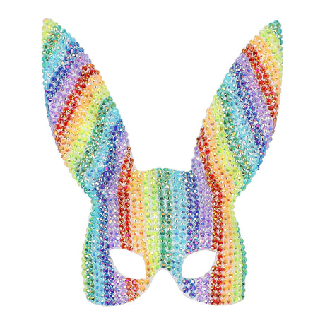 Rainbow Jewelled Bunny Eye Mask