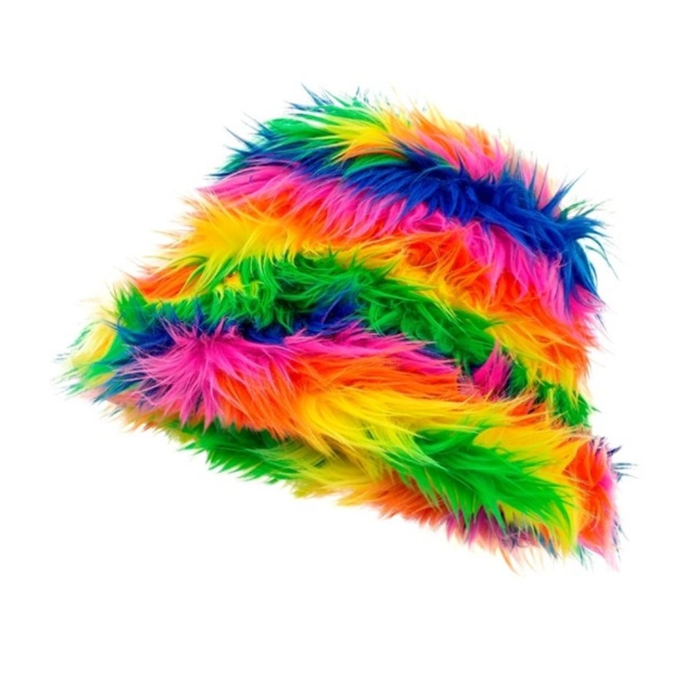 Rainbow Plush Bucket Hat — view 2