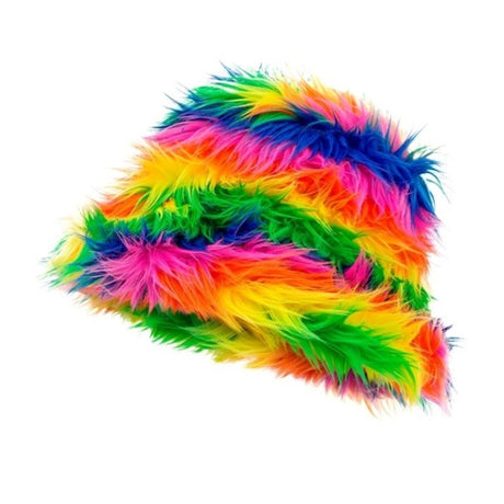 Rainbow Plush Bucket Hat — view 2