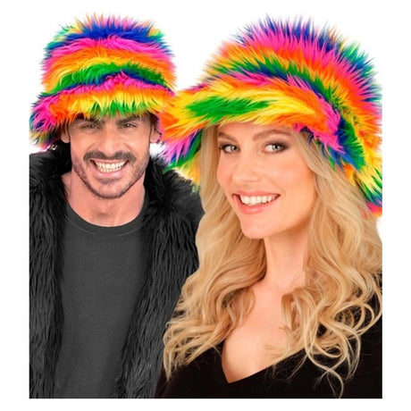 Rainbow Plush Bucket Hat — view 3
