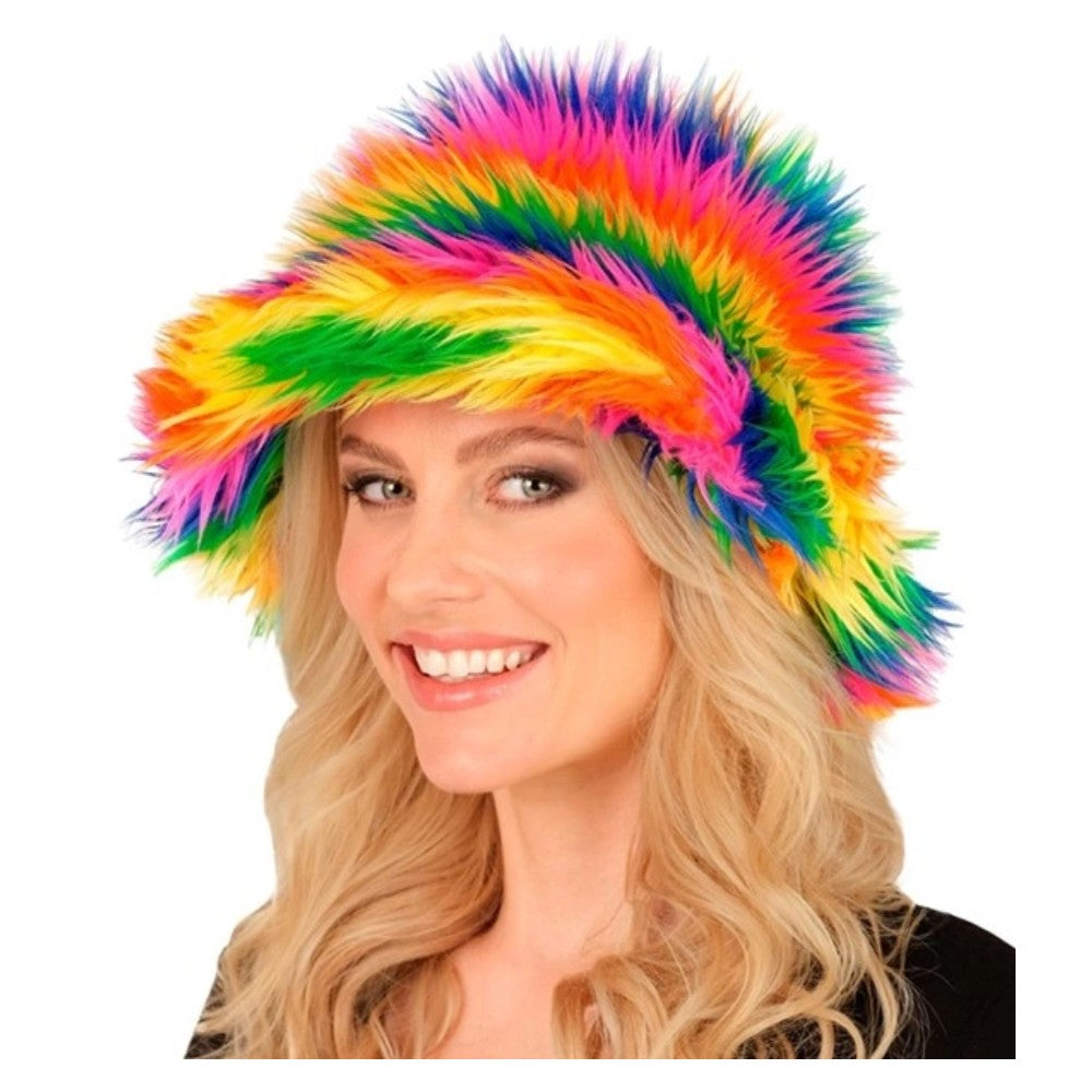 Rainbow Plush Bucket Hat — view 4