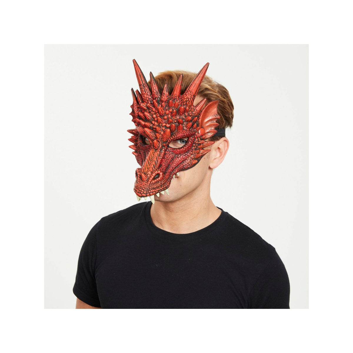 Red Dragon Half Mask – alternative view