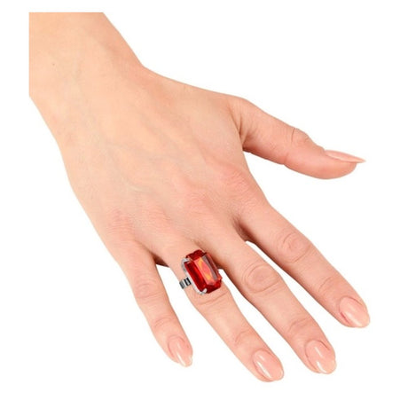 Red Gemstone Ring — view 2