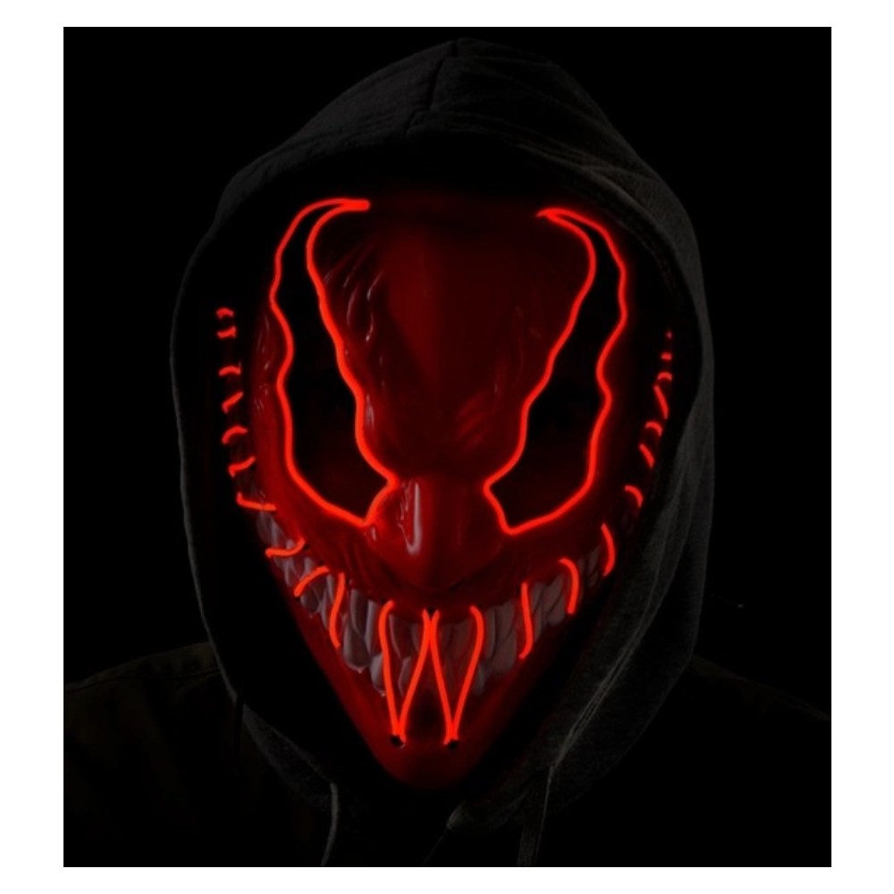 Red LED Monster Mask — view 2