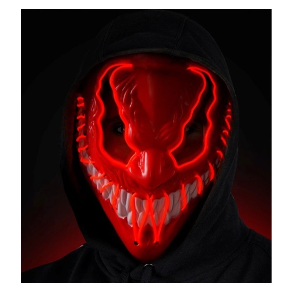 Red LED Monster Mask — view 3