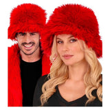 Red Plush Bucket Hat — view 2