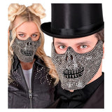 Rhinestone Skull Face Mask — view 2