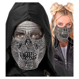 Rhinestone Skull Face Mask — view 4