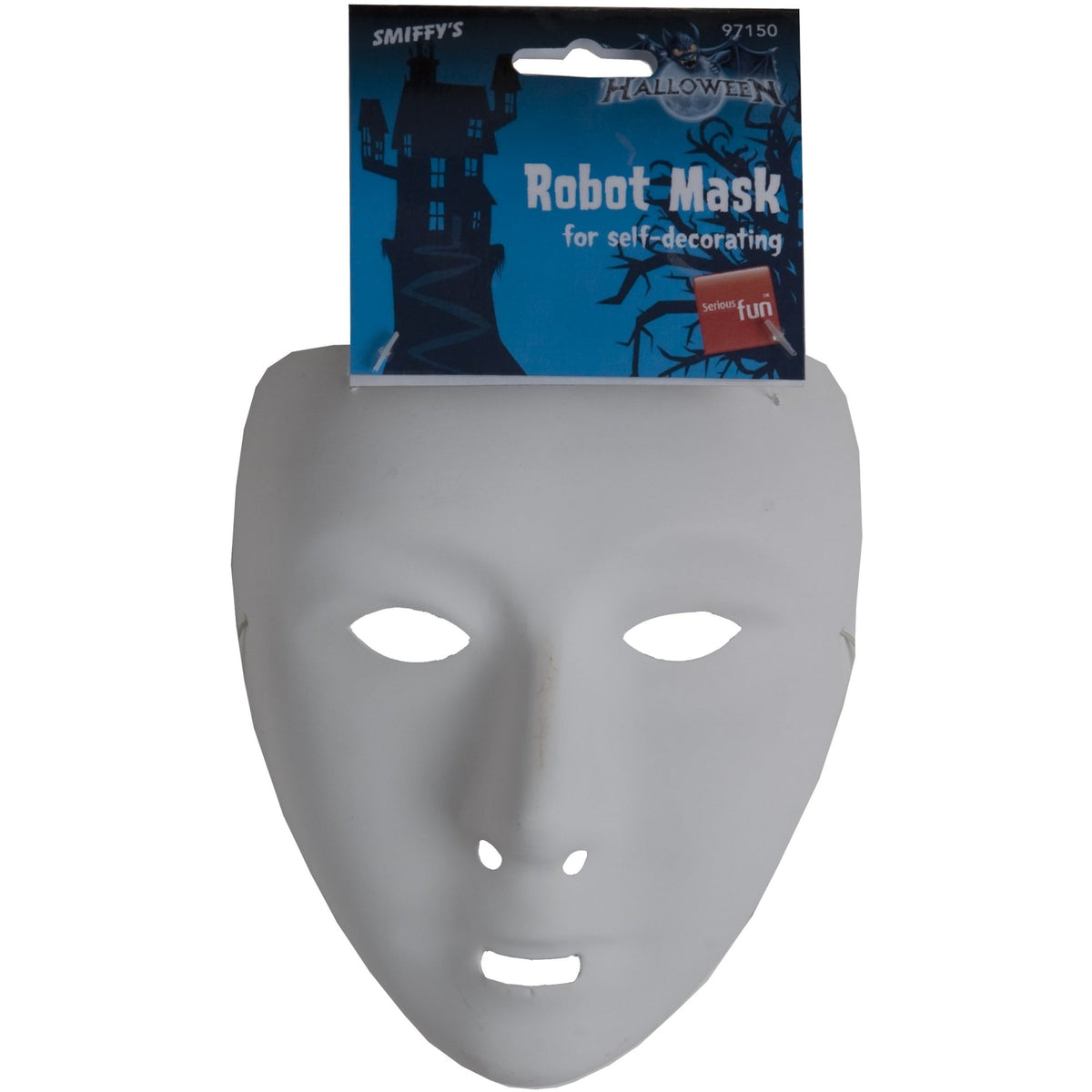Robot Mask, White, view 2