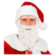 Santa Beard with Moustache and Eyebrows — A full white beard with the moustache attached and a matching pair of white eyebrows.