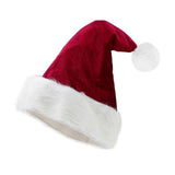 Santa Hat — A classic red Santa hat with a white trim at the brim and a white bobble at the point.