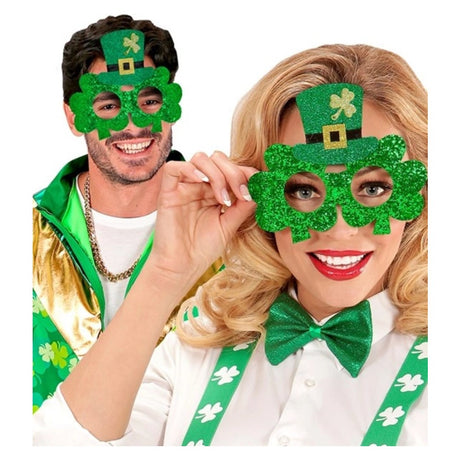 Shamrock Glasses with Mini Top Hat — view 2