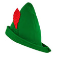 Sherwood Outlaw Hat — A green pointed hat with a turned-up brim, cut in the classic forest archer shape.