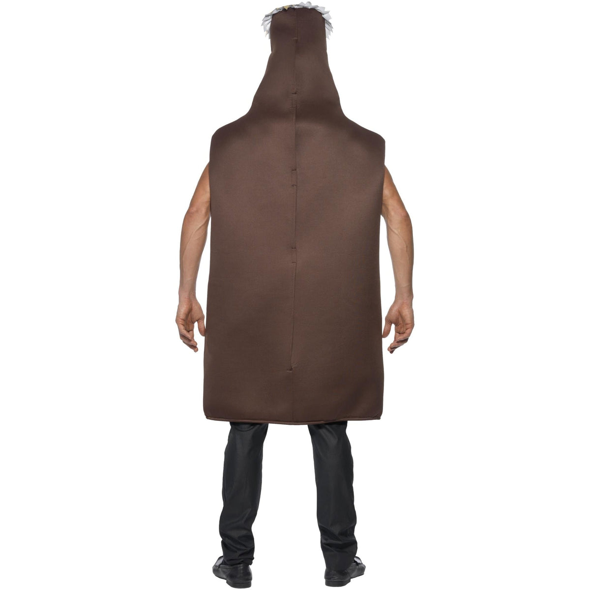Studmeister Beer Bottle Costume, back view