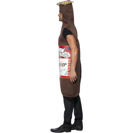 Studmeister Beer Bottle Costume, side view