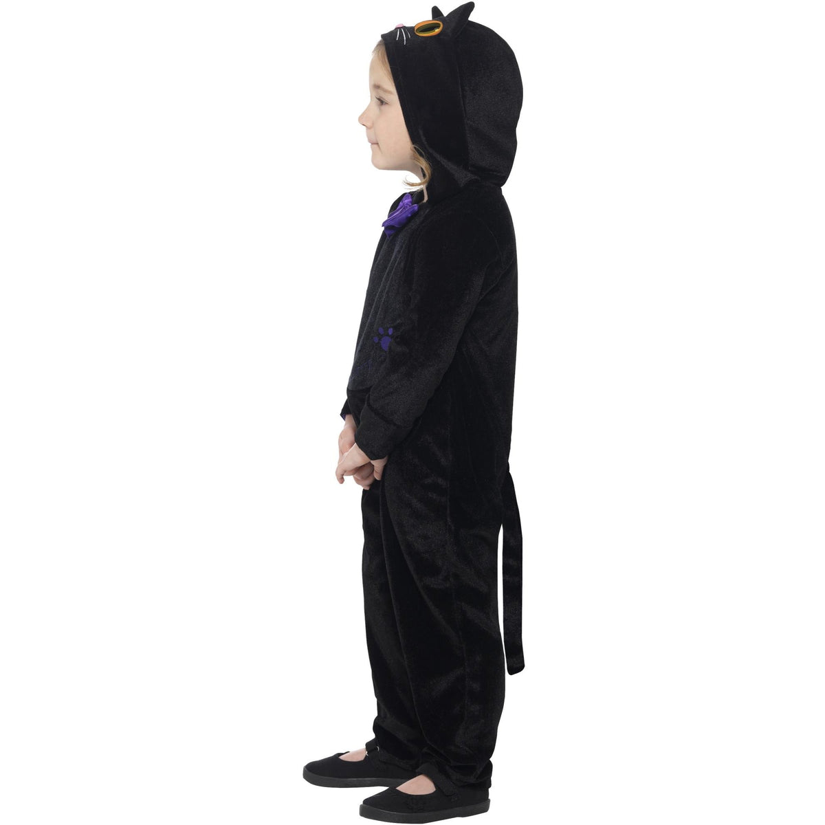 Toddler Black Cat Costume, side view