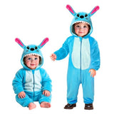 Toddler Plush Monster Costume — A green plush jumpsuit with an attached hood, cut in one piece from neck to ankle in a soft velvety 