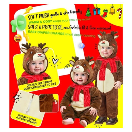 Toddler Plush Reindeer Costume — view 4