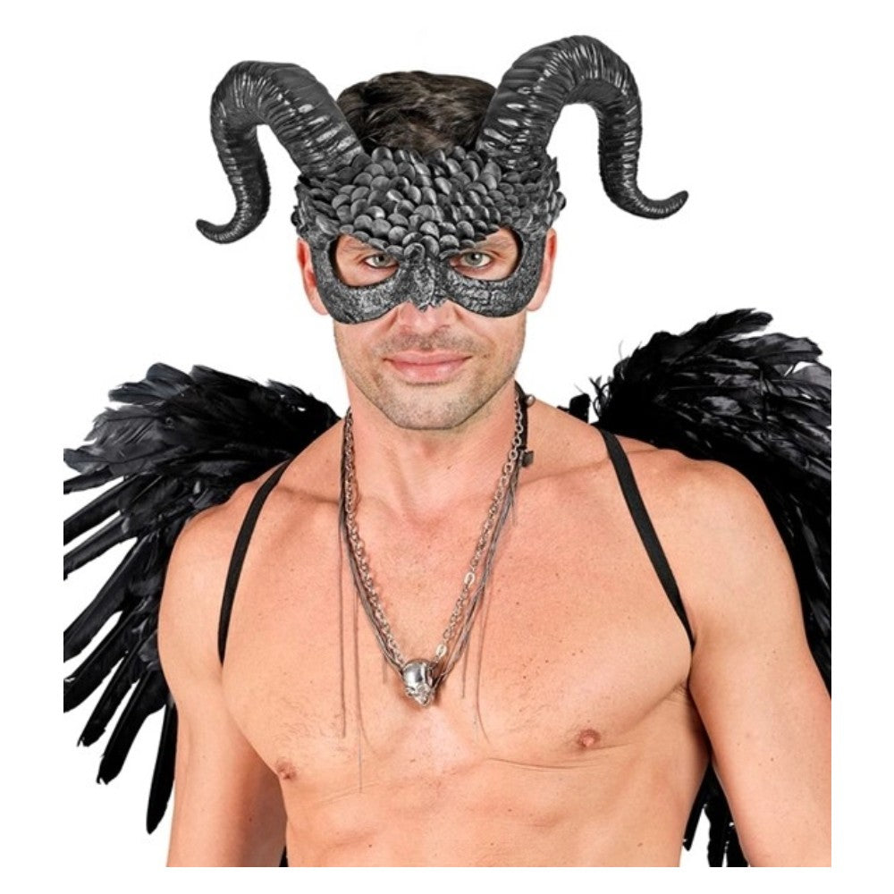 Venetian Horned Demon Mask — view 4