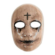 Venetian Masquerade Half Mask — A pale Venetian-style half mask in the commedia dell'arte tradition, with a strong sculpted brow and