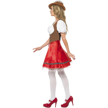 Women's Bavarian Beer Maid Costume, side view