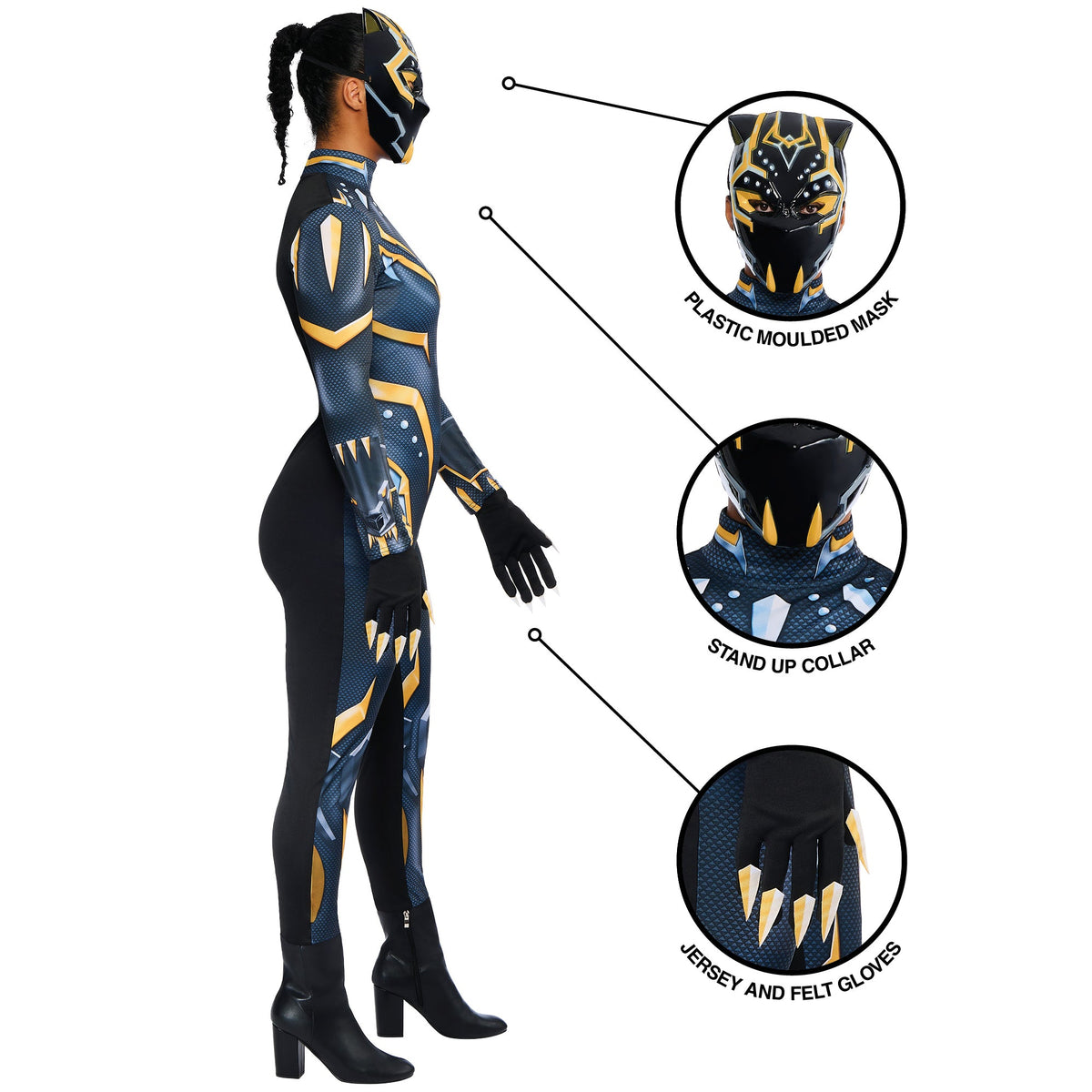 Women's Black Panther Shuri Costume, third view