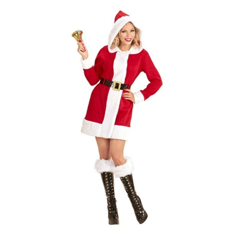 Women's Miss Santa Hooded Dress Costume — view 2
