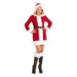 Women's Miss Santa Hooded Dress Costume — view 3