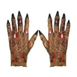 Zombie Hands Gloves — A pair of soft moulded gloves shaped as decayed zombie hands, with sculpted knuckles, veins and nail